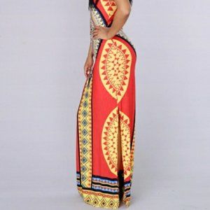 Fashion Nova • NWOT Multi Print Dress • Small